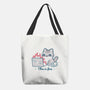 This Is Fine Cat Working-None-Basic Tote-Bag-xMorfina