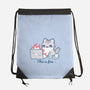 This Is Fine Cat Working-None-Drawstring-Bag-xMorfina