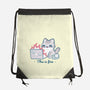 This Is Fine Cat Working-None-Drawstring-Bag-xMorfina