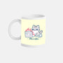 This Is Fine Cat Working-None-Mug-Drinkware-xMorfina