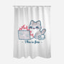 This Is Fine Cat Working-None-Polyester-Shower Curtain-xMorfina