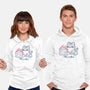 This Is Fine Cat Working-Unisex-Pullover-Sweatshirt-xMorfina