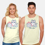 This Is Fine Cat Working-Unisex-Basic-Tank-xMorfina