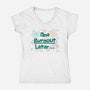 One Burnout Later-Womens-V-Neck-Tee-xMorfina