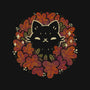 Autumn Leaves Wreath-None-Glossy-Sticker-xMorfina