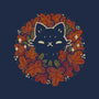 Autumn Leaves Wreath-Mens-Heavyweight-Tee-xMorfina