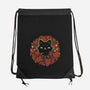 Autumn Leaves Wreath-None-Drawstring-Bag-xMorfina