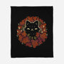 Autumn Leaves Wreath-None-Fleece-Blanket-xMorfina