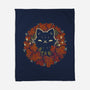 Autumn Leaves Wreath-None-Fleece-Blanket-xMorfina