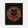 Autumn Leaves Wreath-None-Stretched-Canvas-xMorfina