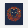 Autumn Leaves Wreath-None-Stretched-Canvas-xMorfina