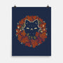 Autumn Leaves Wreath-None-Matte-Poster-xMorfina