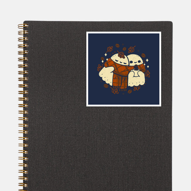 Autumn Vibes Cute Ghosts-None-Glossy-Sticker-xMorfina