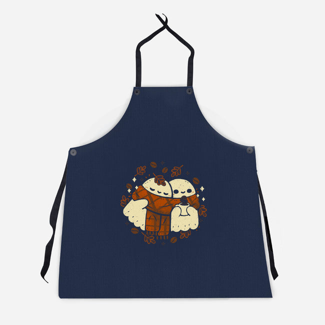 Autumn Vibes Cute Ghosts-Unisex-Kitchen-Apron-xMorfina