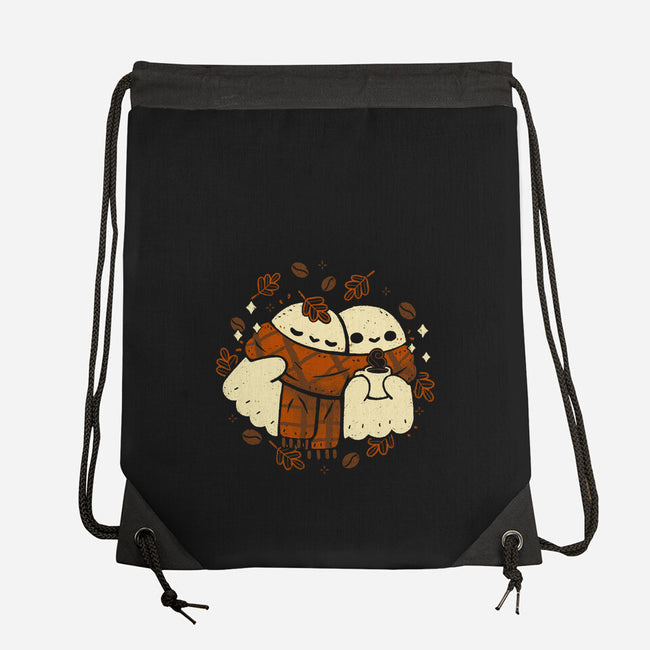 Autumn Vibes Cute Ghosts-None-Drawstring-Bag-xMorfina