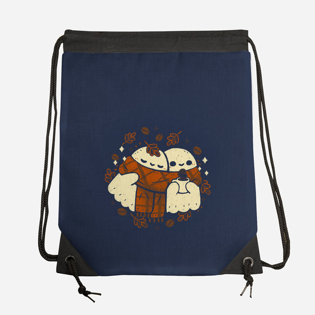 Autumn Vibes Cute Ghosts-None-Drawstring-Bag-xMorfina