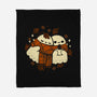 Autumn Vibes Cute Ghosts-None-Fleece-Blanket-xMorfina