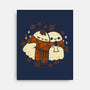 Autumn Vibes Cute Ghosts-None-Stretched-Canvas-xMorfina