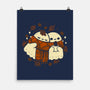 Autumn Vibes Cute Ghosts-None-Matte-Poster-xMorfina