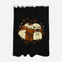 Autumn Vibes Cute Ghosts-None-Polyester-Shower Curtain-xMorfina