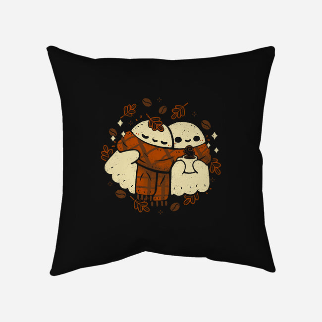 Autumn Vibes Cute Ghosts-None-Removable Cover w Insert-Throw Pillow-xMorfina