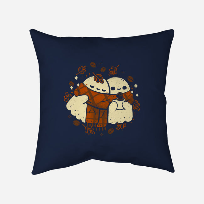 Autumn Vibes Cute Ghosts-None-Removable Cover w Insert-Throw Pillow-xMorfina
