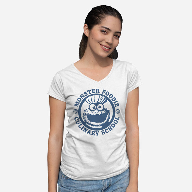 Culinary School-Womens-V-Neck-Tee-piercek26