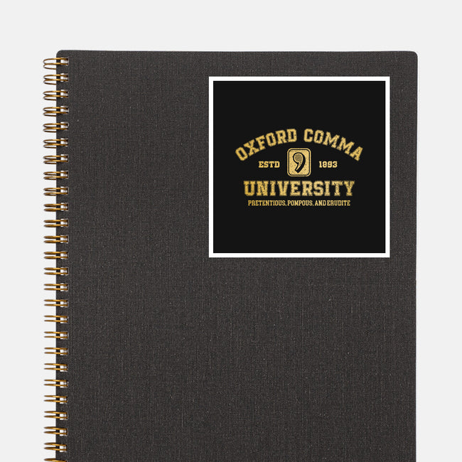 Oxford Comma University-None-Glossy-Sticker-kg07