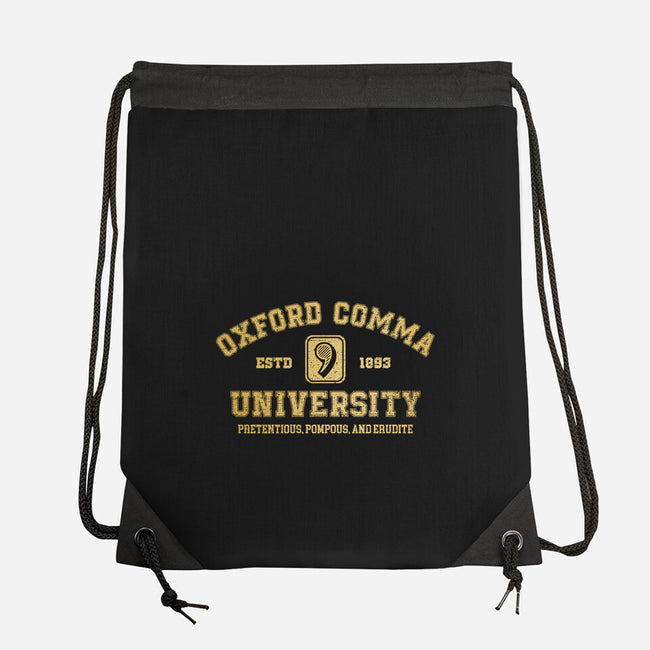 Oxford Comma University-None-Drawstring-Bag-kg07