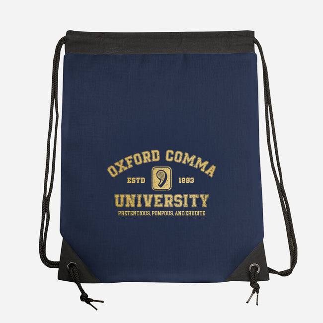 Oxford Comma University-None-Drawstring-Bag-kg07