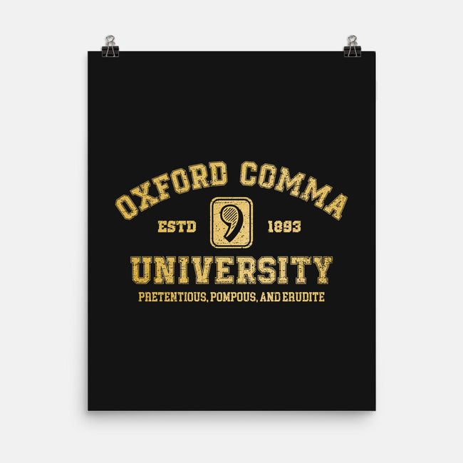 Oxford Comma University-None-Matte-Poster-kg07