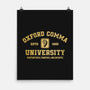 Oxford Comma University-None-Matte-Poster-kg07