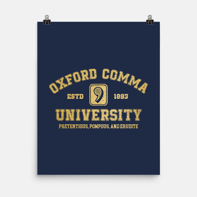 Oxford Comma University-None-Matte-Poster-kg07