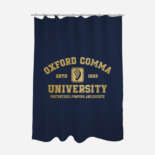 Oxford Comma University-None-Polyester-Shower Curtain-kg07