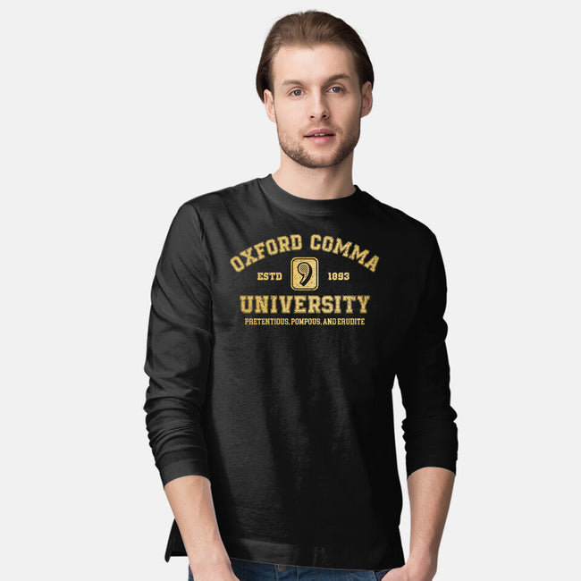Oxford Comma University-Mens-Long Sleeved-Tee-kg07