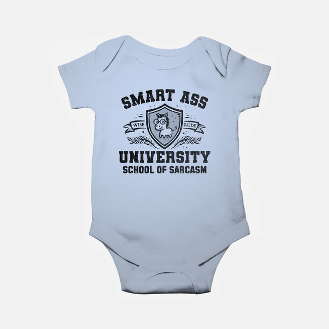 Smart Ass University-Baby-Basic-Onesie-kg07