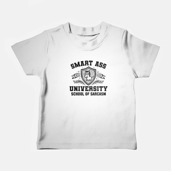 Smart Ass University-Baby-Basic-Tee-kg07