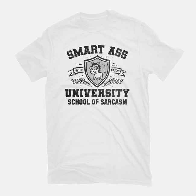 Smart Ass University-Womens-Fitted-Tee-kg07
