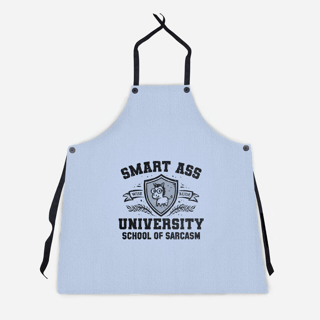 Smart Ass University-Unisex-Kitchen-Apron-kg07
