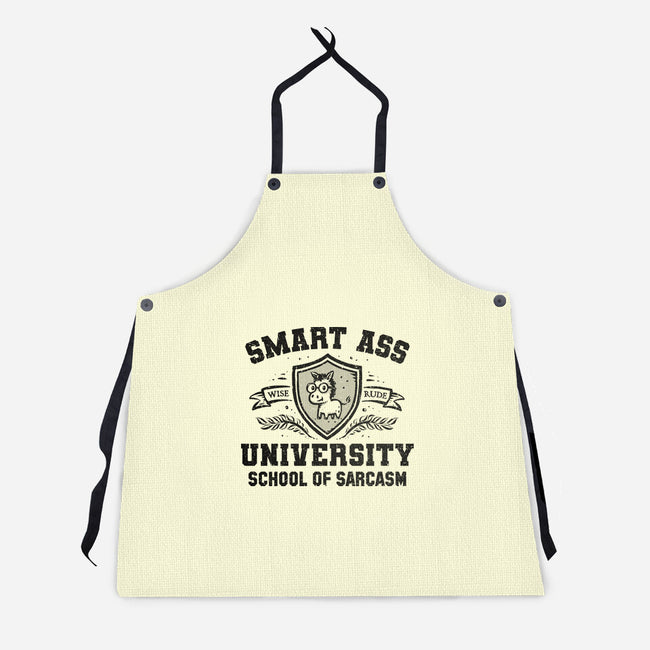 Smart Ass University-Unisex-Kitchen-Apron-kg07