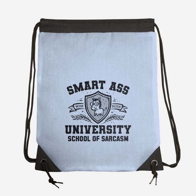 Smart Ass University-None-Drawstring-Bag-kg07