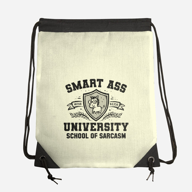 Smart Ass University-None-Drawstring-Bag-kg07
