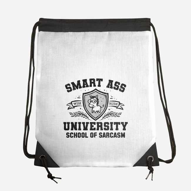 Smart Ass University-None-Drawstring-Bag-kg07