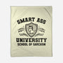 Smart Ass University-None-Fleece-Blanket-kg07
