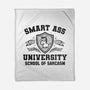 Smart Ass University-None-Fleece-Blanket-kg07