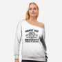 Smart Ass University-Womens-Off Shoulder-Sweatshirt-kg07