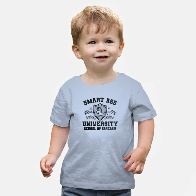 Smart Ass University-Baby-Basic-Tee-kg07
