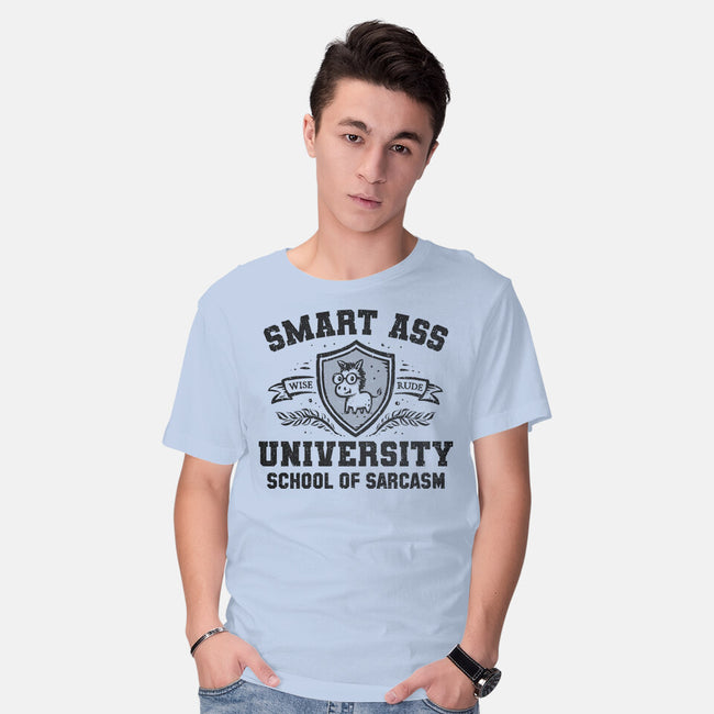 Smart Ass University-Mens-Basic-Tee-kg07
