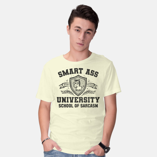 Smart Ass University-Mens-Basic-Tee-kg07