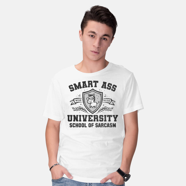 Smart Ass University-Mens-Basic-Tee-kg07